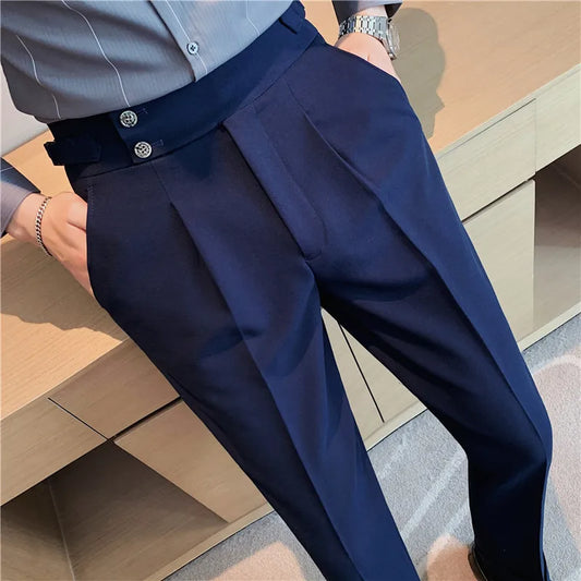 OLD MONEY BLUE GURKHA TROUSERS