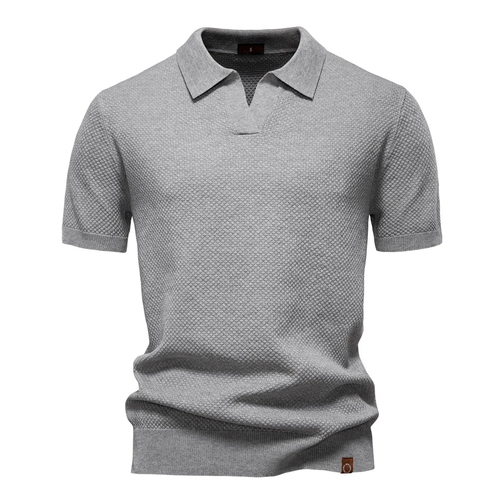 OLD MONEY LIGHT GRAY BUSINESS POLO