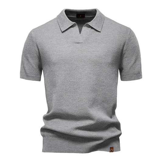 OLD MONEY LIGHT GRAY BUSINESS POLO