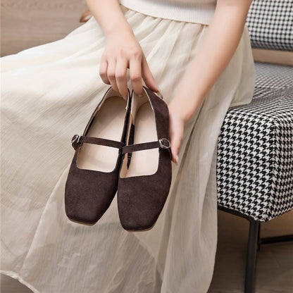 HIGH QUALITY BROWN OLD MONEY ELEGANT FLATS