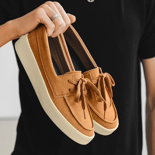 HIGH QUALITY LACED BROWN CLASSIC LOAFERS