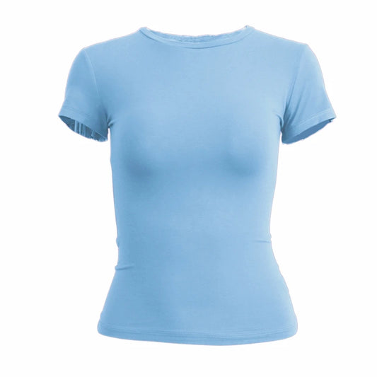 CLASSIC BLUE SPORTY KNIT TEE
