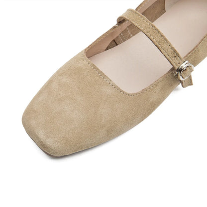HIGH QUALITY BEIGE OLD MONEY ELEGANT FLATS