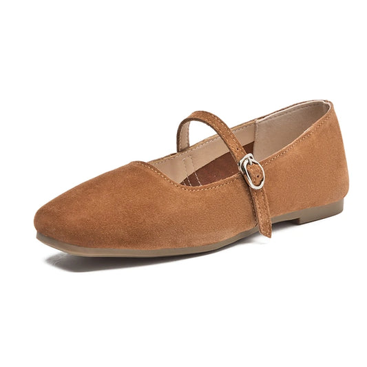 HIGH QUALITY KHAKI OLD MONEY ELEGANT FLATS