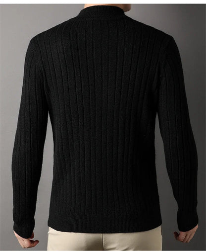MODERN ELEGANCE BLACK SWEATER