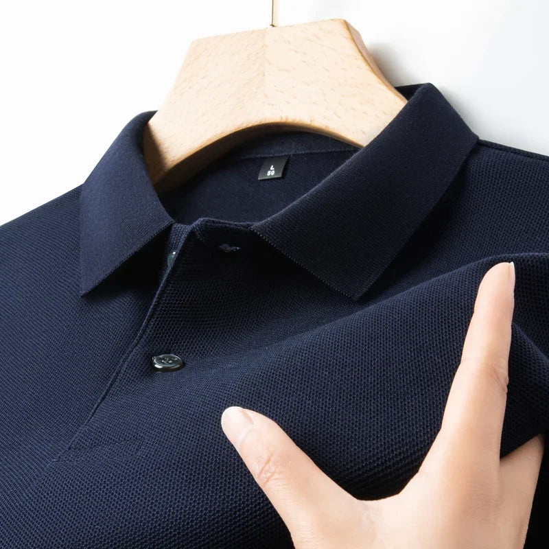 PREMIUM CLASSIC NAVY BLUE COTTON POLO