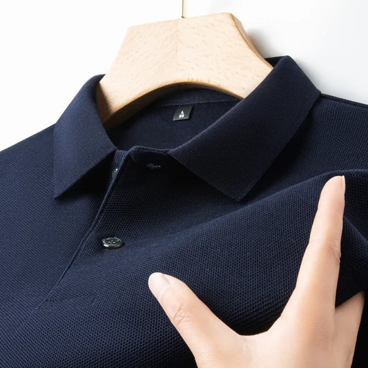 PREMIUM CLASSIC NAVY BLUE COTTON POLO