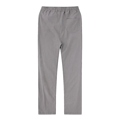OLD MONEY GRAY LINEN TROUSERS