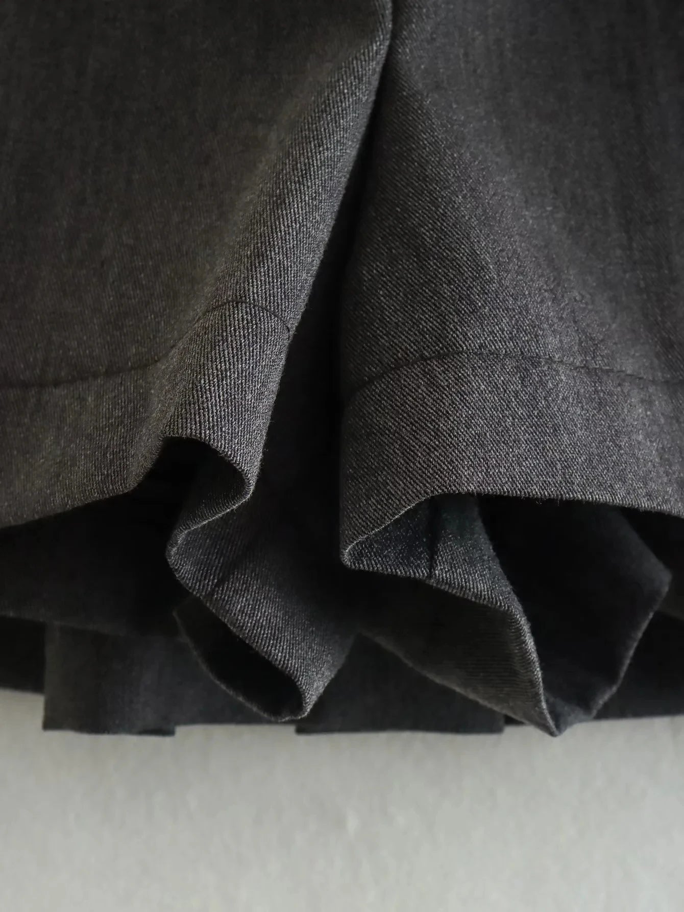 WOMEN PLAIN CASUAL GRAY SKIRT