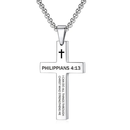 CHRISTIAN CROSS PENDANT NECKLACE