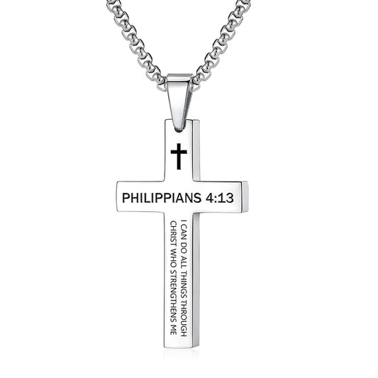CHRISTIAN CROSS PENDANT NECKLACE