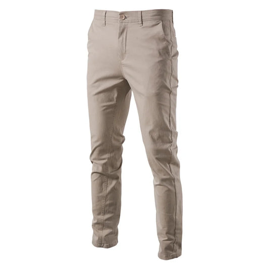 HIGH QUALITY OLD MONEY COTTON STRAIGHT PANTS