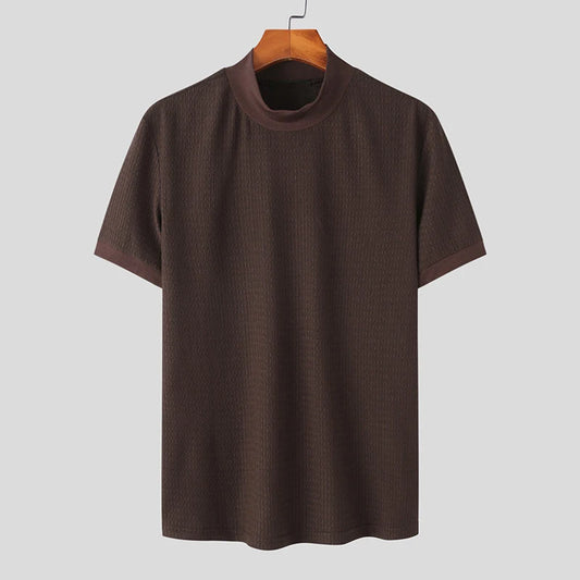 HERITAGE BROWN TURTLENECK POLO