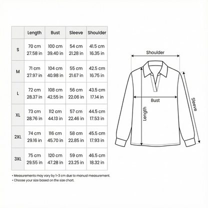 WHITE SATIN LOOSE COLLAR BLOUSE