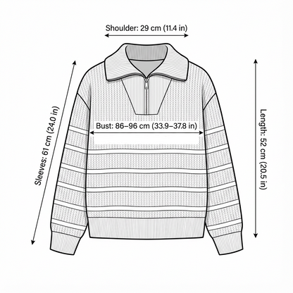 LANGLEY STRIPED KNIT PULLOVER