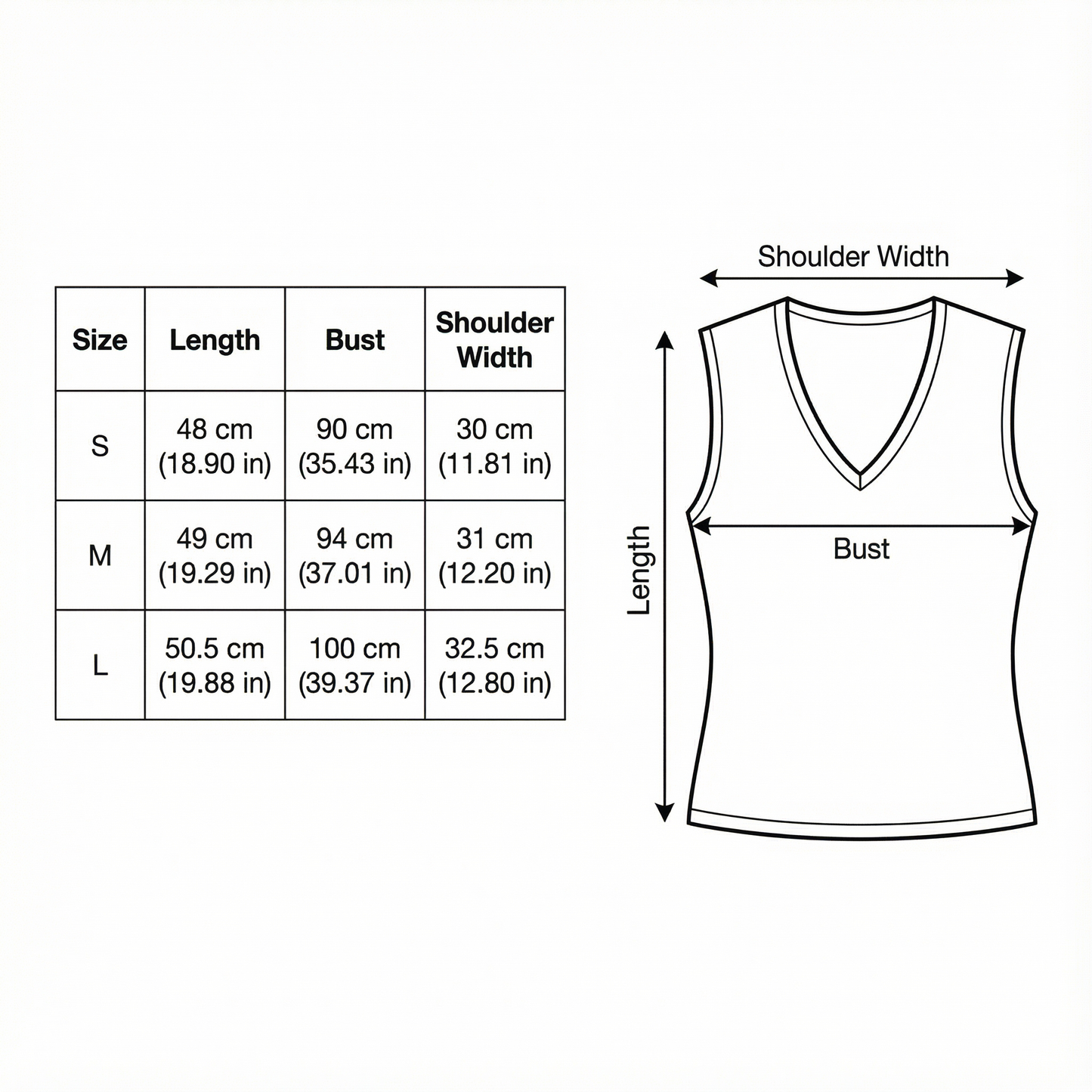 CLASSIC V-NECK TAILORED BLACK VEST