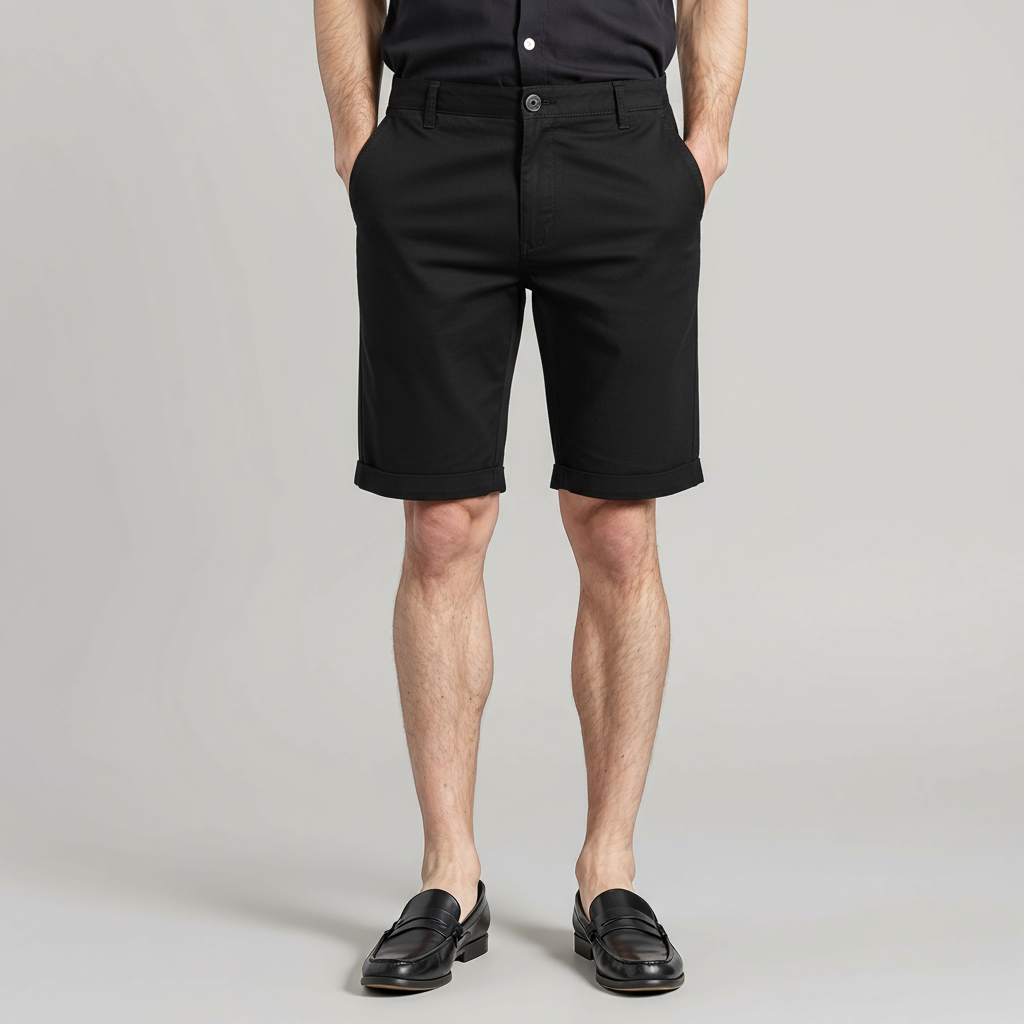 CLASSIC OLD MONEY BLACK FORMAL SHORTS