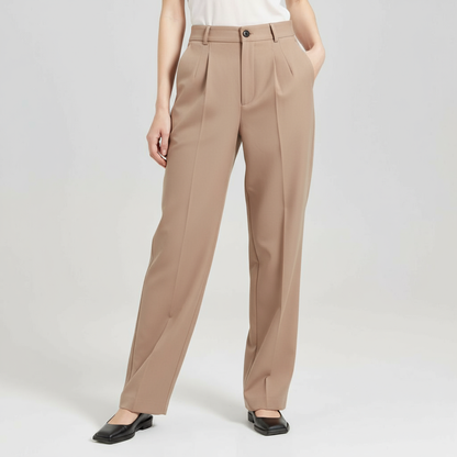 MAUVE COLOR TAILORED STRAIGHT TROUSERS
