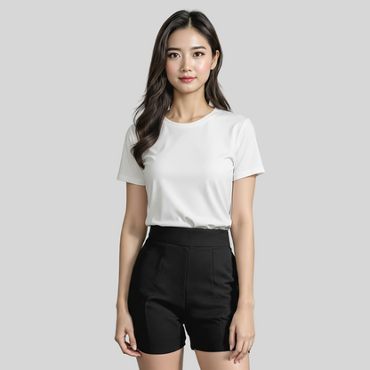 CLASSIC WHITE SPORTY KNIT TEE