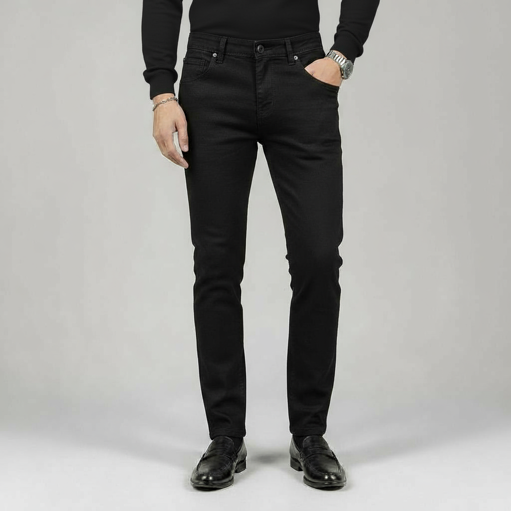 PLAIN BLACK BUSINESS JEANS