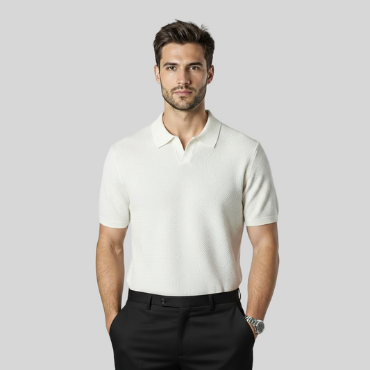 OLD MONEY WHITE BUSINESS POLO