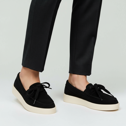 HIGH QUALITY LACED BLACK CLASSIC LOAFERS