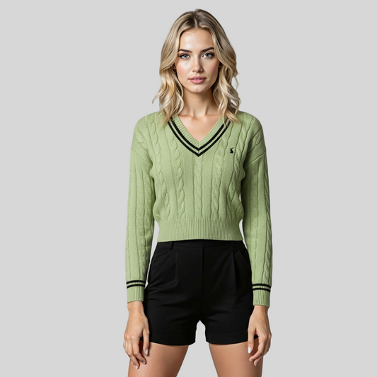 GREEN PREMIUM CREW PULLOVER