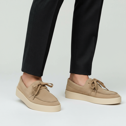 HIGH QUALITY LACED KHAKI CLASSIC LOAFERS