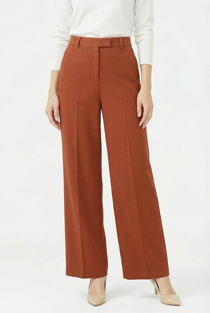 VINTAGE HIGH WAIST RUST CLASSIC TROUSERS