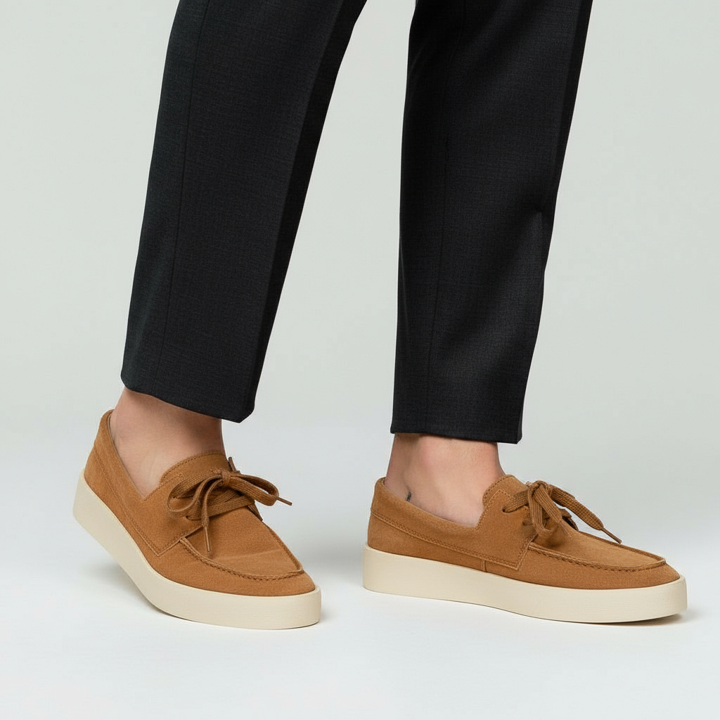 HIGH QUALITY LACED BROWN CLASSIC LOAFERS