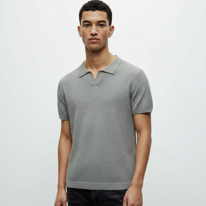 OLD MONEY LIGHT GRAY BUSINESS POLO