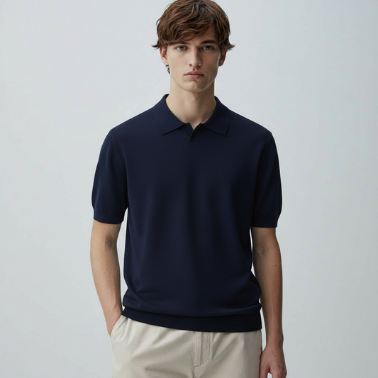 HERITAGE V-NECK CLASSIC ROYAL BLUE POLO