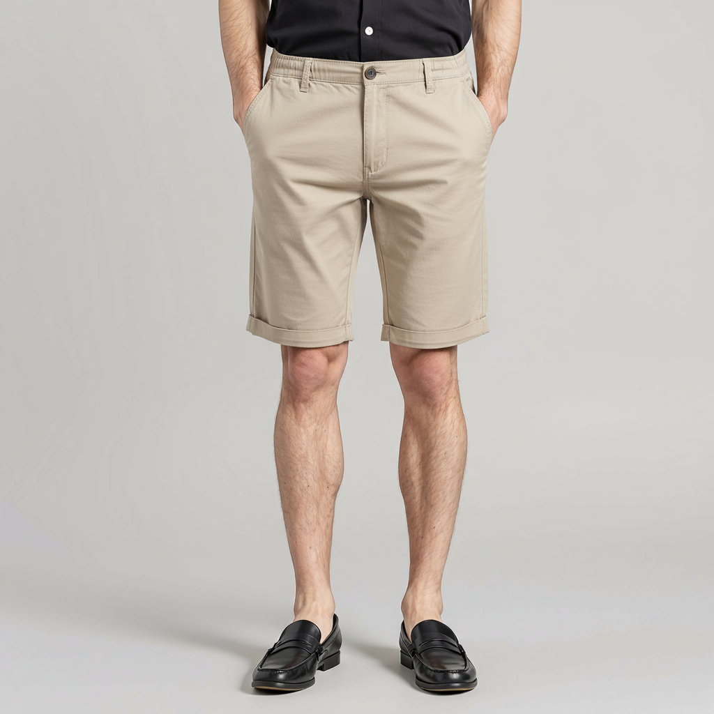 CLASSIC OLD MONEY KHAKI FORMAL SHORTS