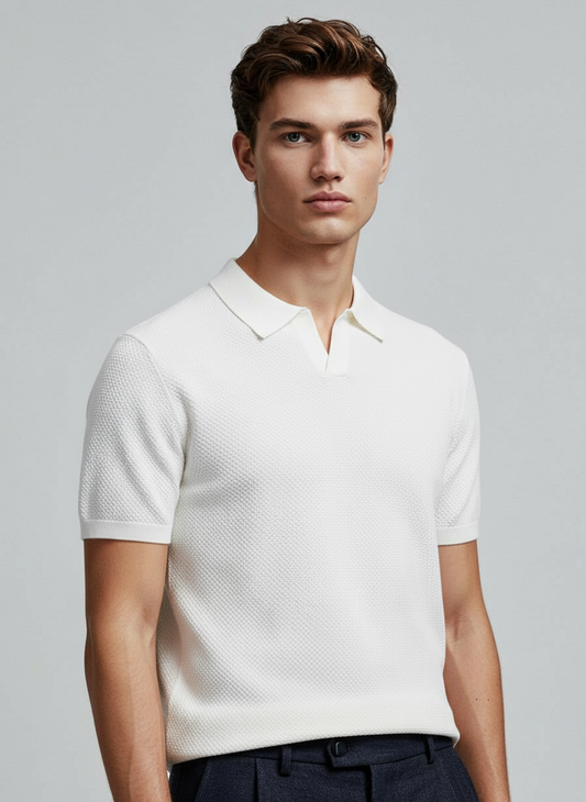 OLD MONEY WHITE BUSINESS POLO