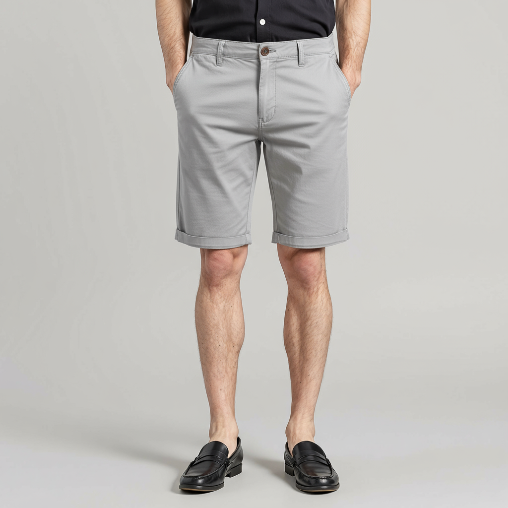 CLASSIC OLD MONEY LIGHT GRAY FORMAL SHORTS