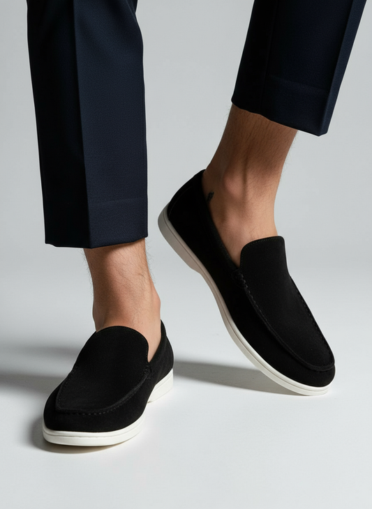 BRITISH INSPIRED BLACK CLASSIC LOAFERS