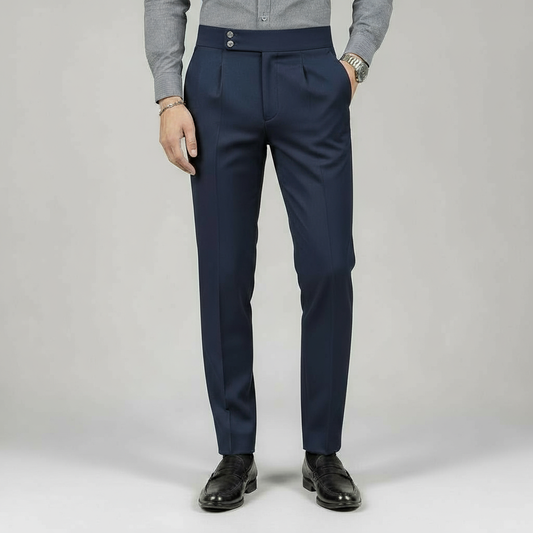 OLD MONEY BLUE GURKHA TROUSERS