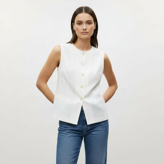 MAYFAIR WHITE VEST