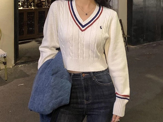 WHITE PREMIUM CREW PULLOVER